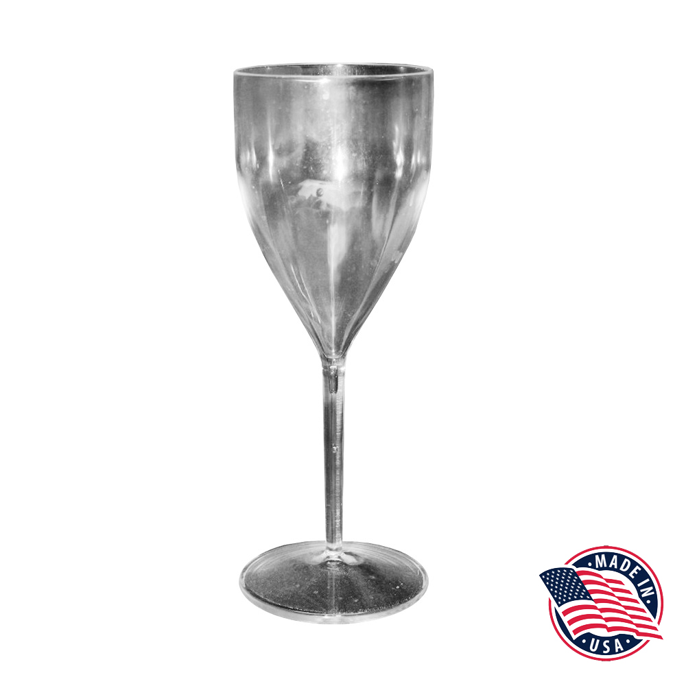 95710/7002 Clear 8 oz. Plastic Wine Goblet 36/cs - 95710/7002 8z WINE GOBLET