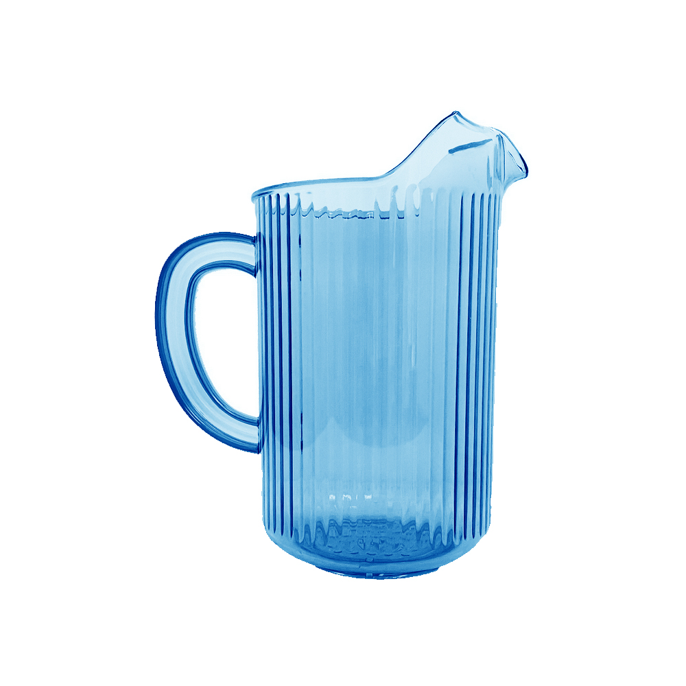 732 Blueberry 32 oz. Plastic Waterfall Pitcher 12/cs