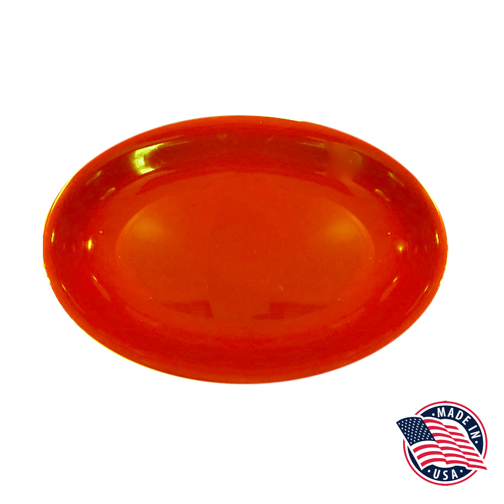 1016SAN Orange 15"x10"x2" Oval Platter 12/cs - 1016SAN ORG 15x10x2" OVAL PLTR