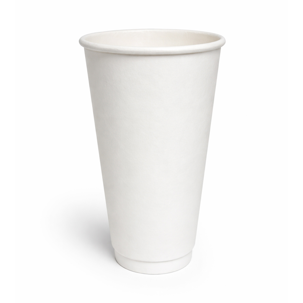 DW2026 White 20 oz. Double Wall Paper Hot Cup 20/25 cs