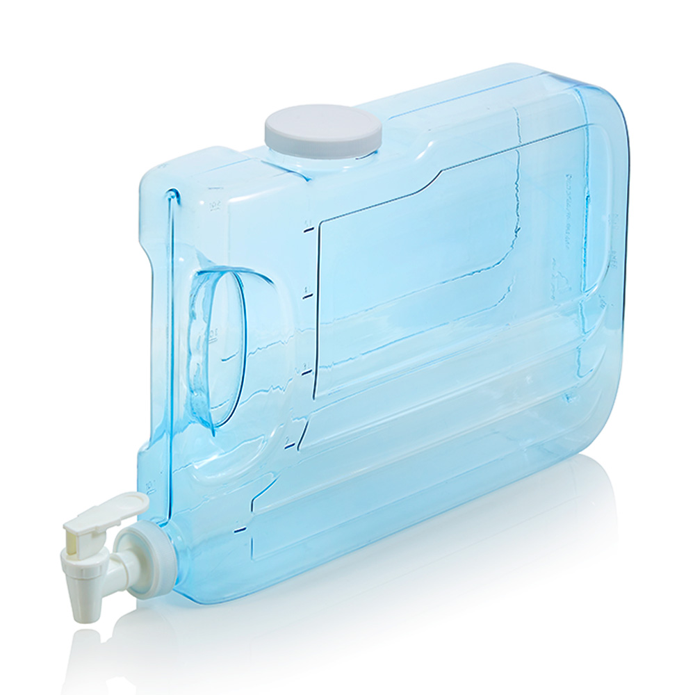 766 Clear H20 1.25 Gal. Oasis Beverage Dispenser w/ White Top 3/cs