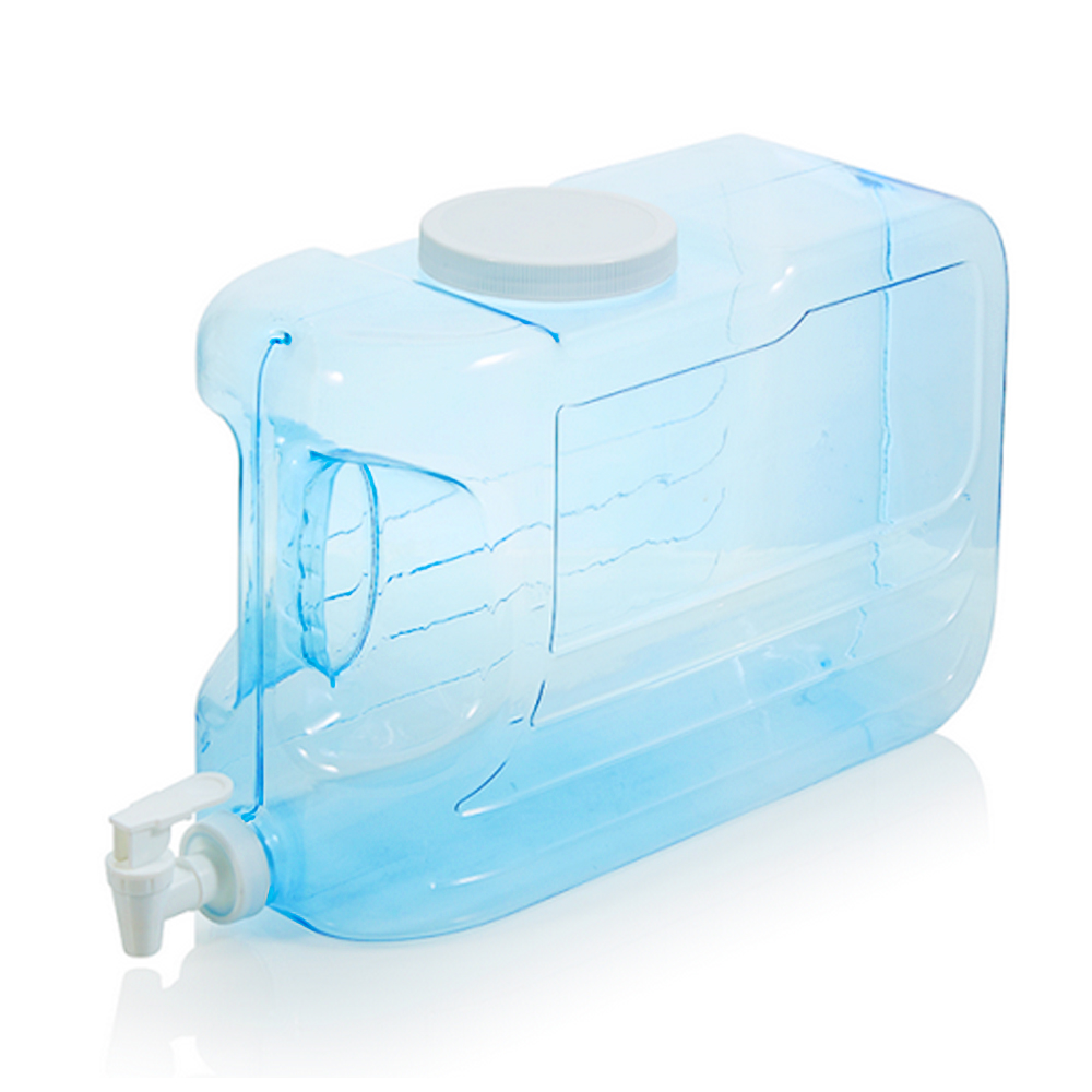 76701 H20 Oasis Clear 2.5 Gallon Beverage Dispenser w/ White Top 2/cs