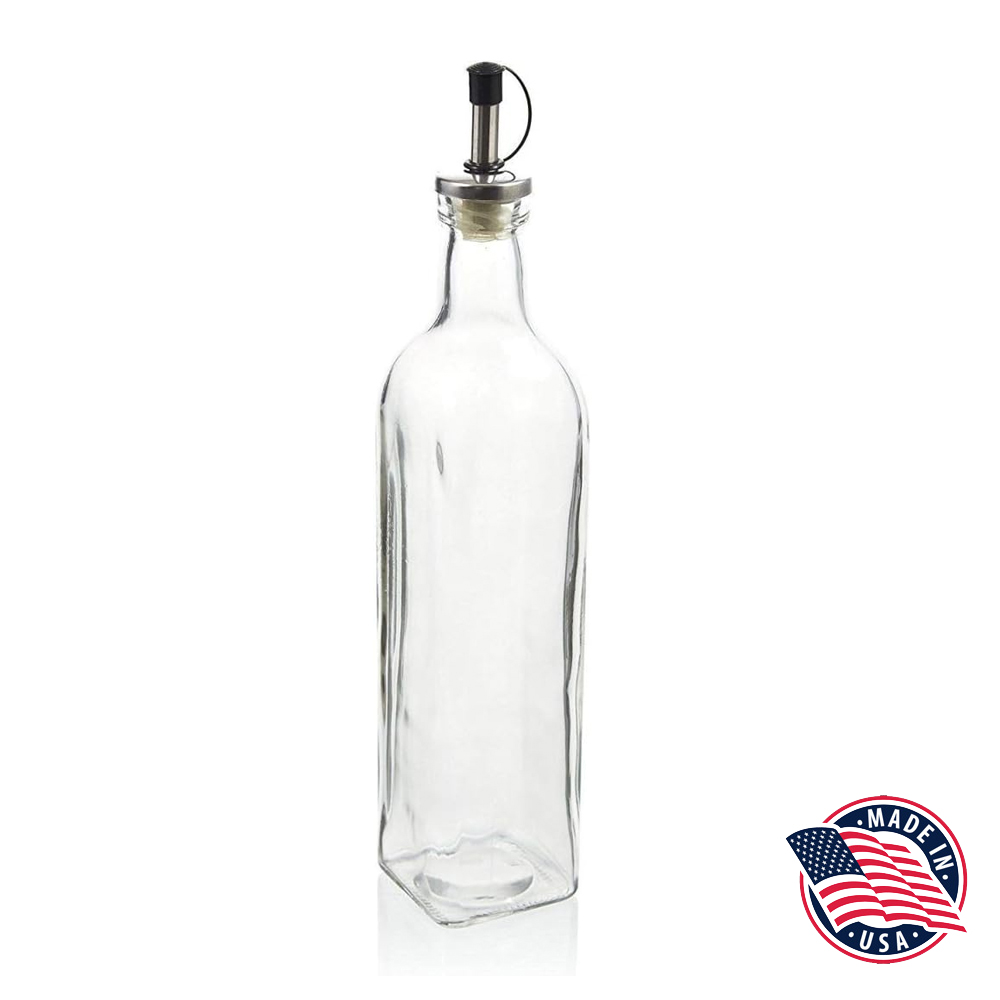 00849 Clear 18 oz. Tall Oil & Vinegar Dispenser 6/cs