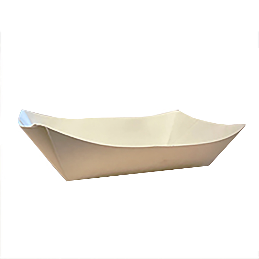 23865 White 5# Plain Food Tray 500/cs
