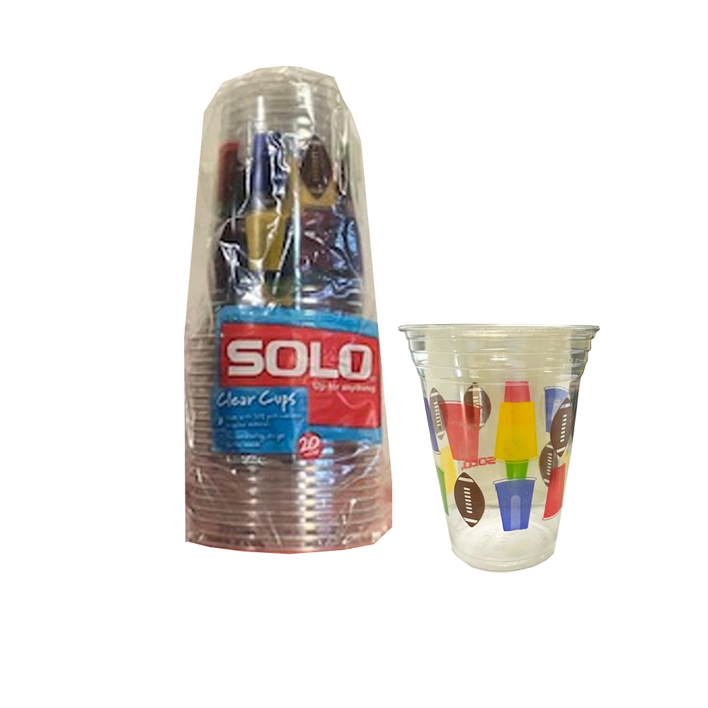 RC1820-K1186 Printed 18 oz. Big Game PET Cup 24/20 cs