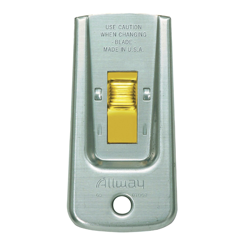 RETRACT RAZOR Stainless Steel Retractable Blank Razor Scraper 1 ea. - RETRACT RAZOR SCRAPER GS BLANK