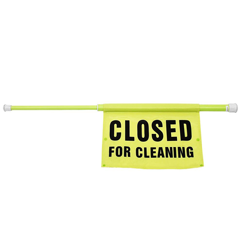9175i  Flourescent Green Extendable Saftey Pole   30-44" Closed For Cleaning 6/cs