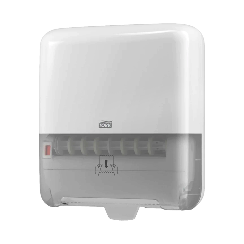 5510202 Tork White Plastic Elevation Matic Hand Towel Roll Dispenser 1 ea.