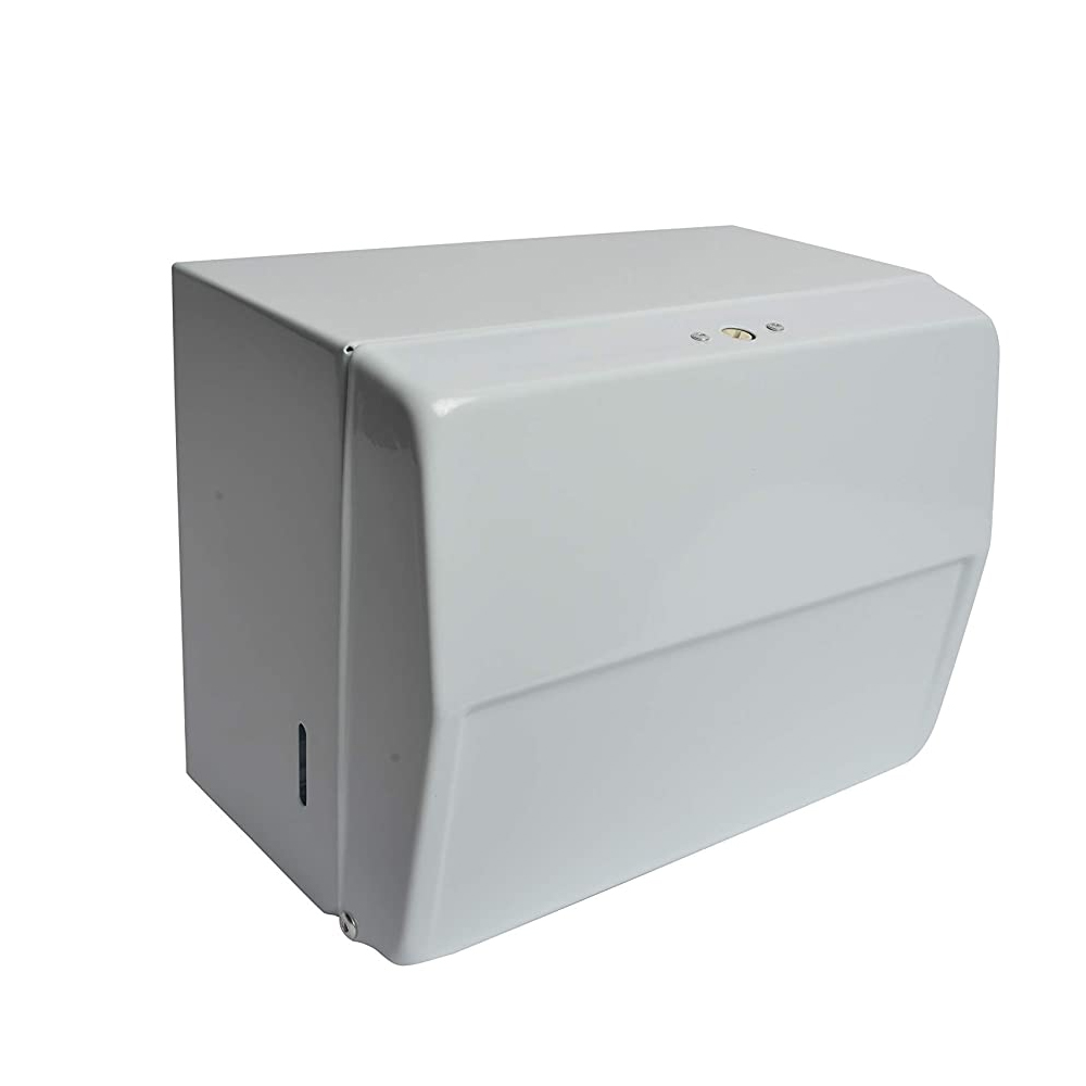 2115  White  Metal Single Fold Paper Towel Dispenser 1 ea.
