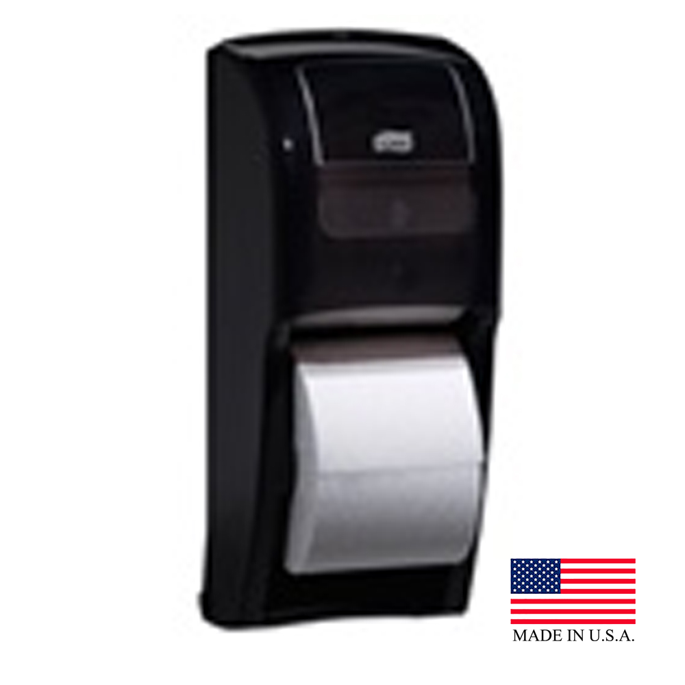 SCA Tissue Black Tork Elevation High Capacity Bathroom Tissue Roll Dispenser 555628
