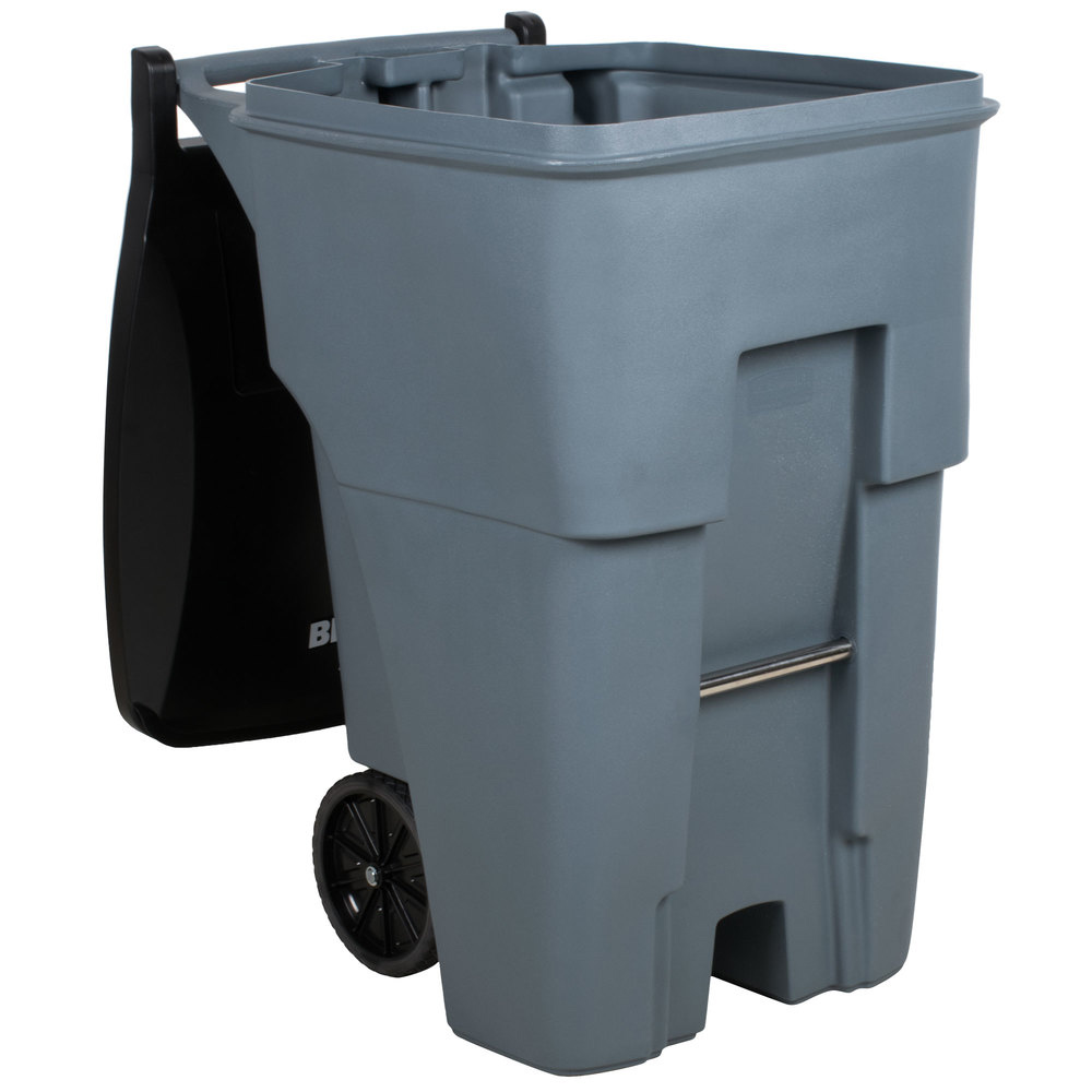 FG9W2200GRAY Brute Gray 95 Gal. Roll Out Trash Can with Lid 1 ea.