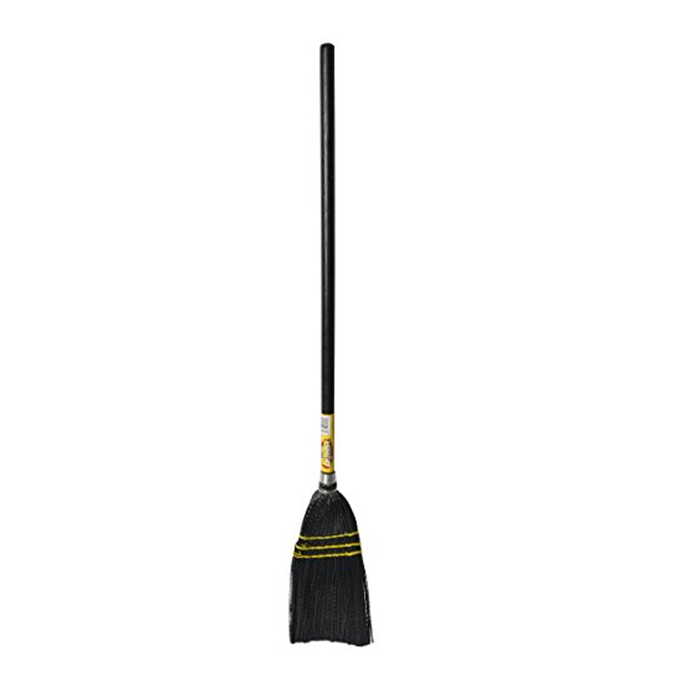4052 Black 30" Angled Lobby Toy Broom with Wood   Handle 1 ea.