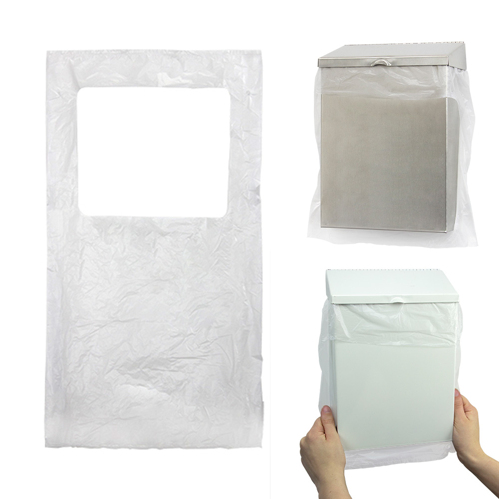 LBM500HD Scensibles Clear 10"x4"x12" Universal    Receptacle Liner Bags 500/cs