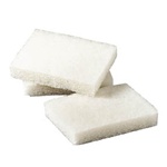 7000045879 Scotch-Brite White 3.5"x5" Light Duty Scrub Pads 40/cs