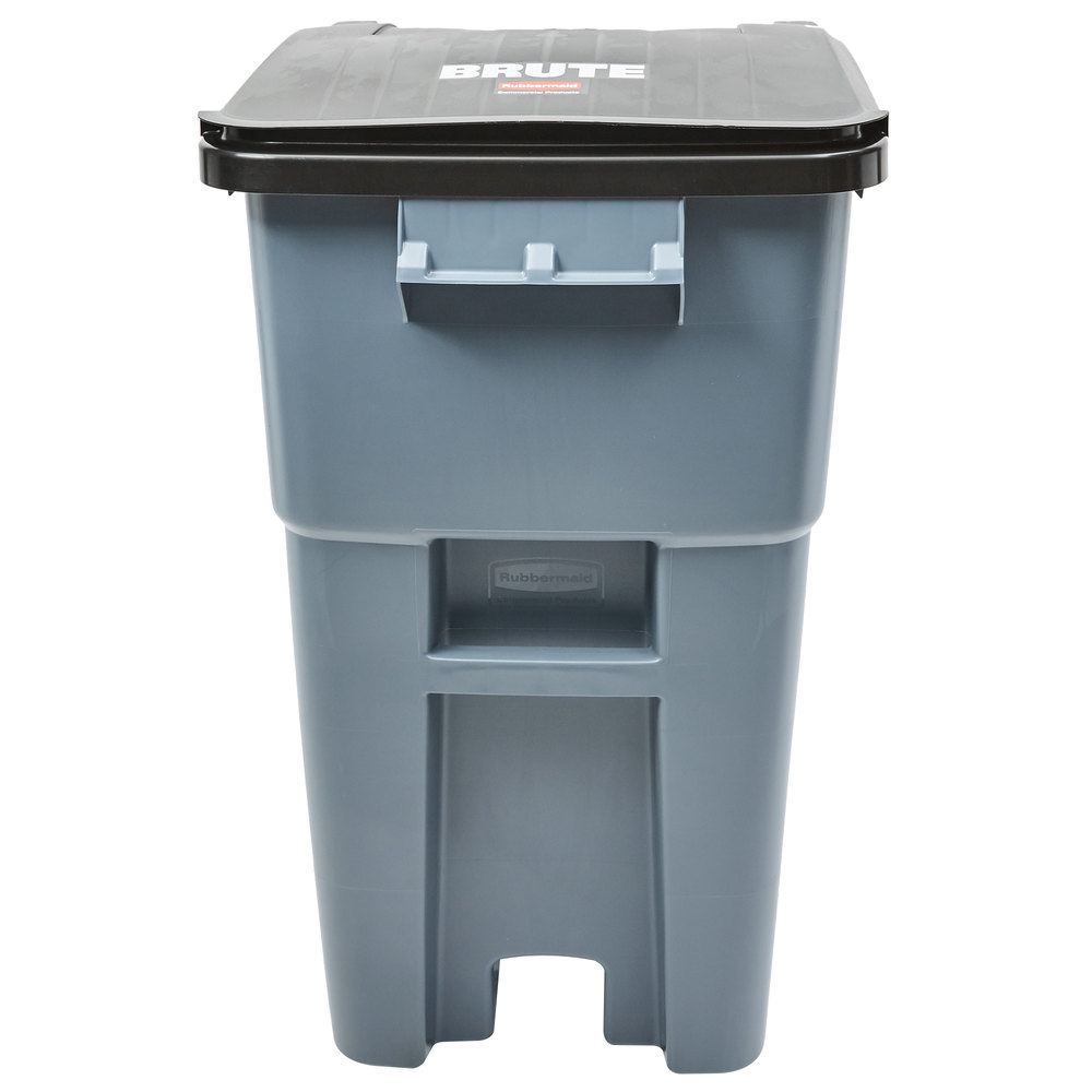 FG9W2700GRAY Brute Grey 50 Gal. Roll Out Trash Can with Lid 1 ea.