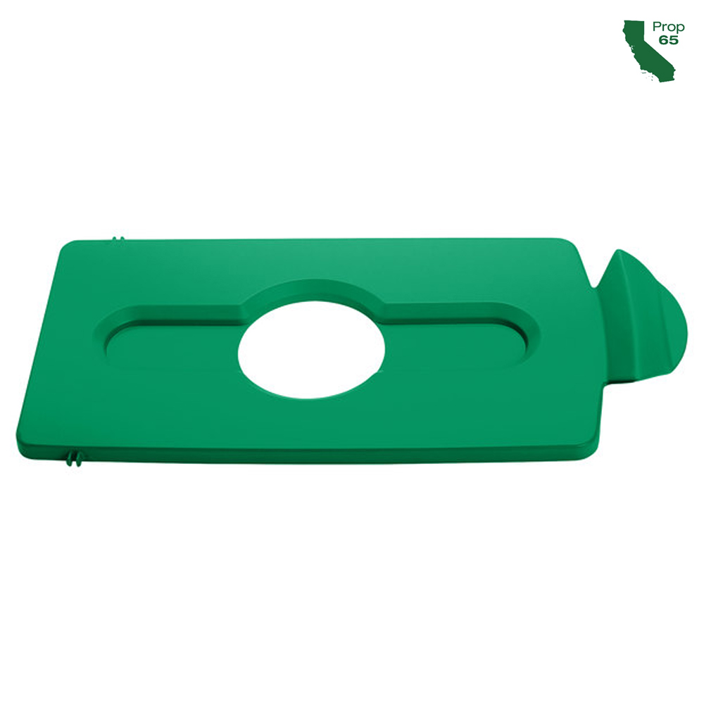 2007885 Slim Jim Green Recycling Bottle/Can Hinged Lid 1 ea.