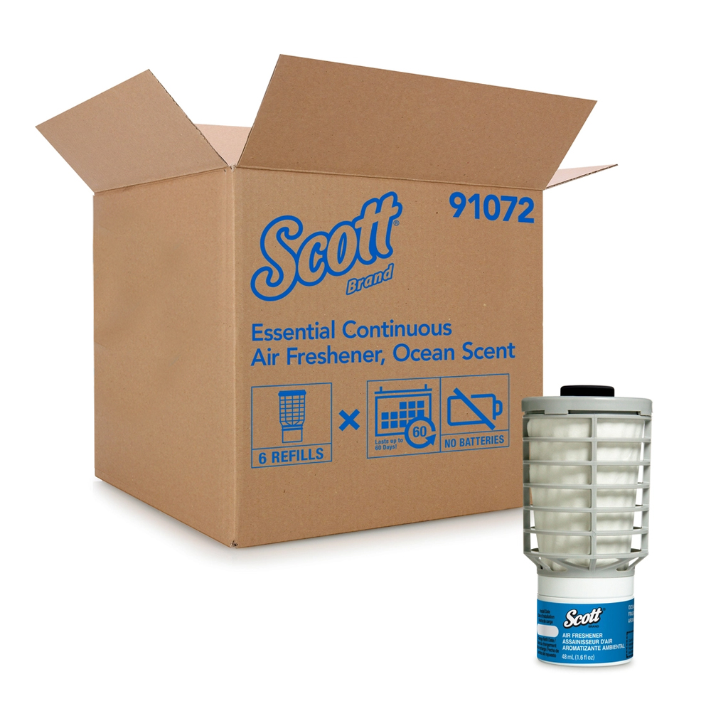 91072 Scott 48 ml Essential Continuous Air Freshener with Ocean  Scent 6/cs