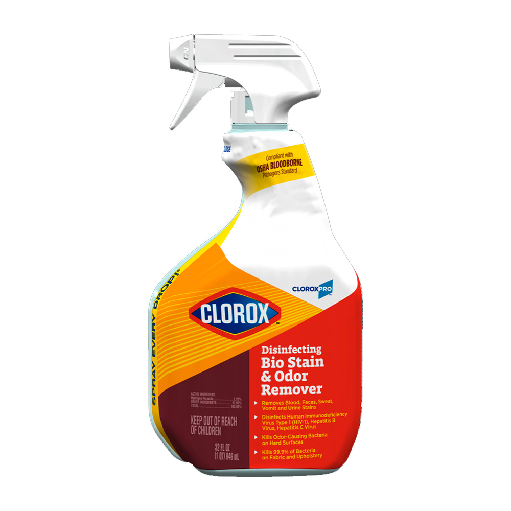 31903 Clorox 32 oz. RTU Disinfecting Bio Stain & Odor Remover Trigger Spray 9/cs