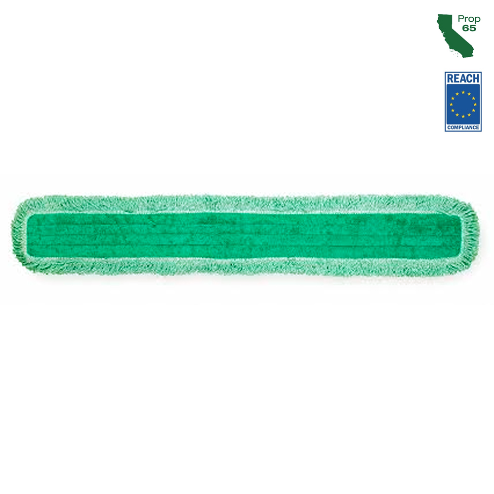 FGQ44900GR00 Hygen Green 48" Dust Mop Pad Metrix Needled Grade #2 1 ea.