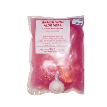 5011-L1000 Pink 1 liter Lotion Hand Soap Enriched with Aloe Vera Refill 8/cs