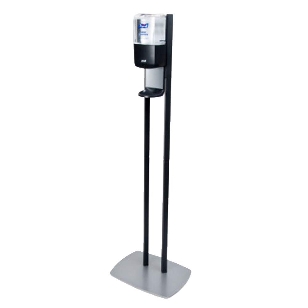 7218-DS Purell Black/Chrome Metal Floor Stand for ES8 Dispenser  1 ea.