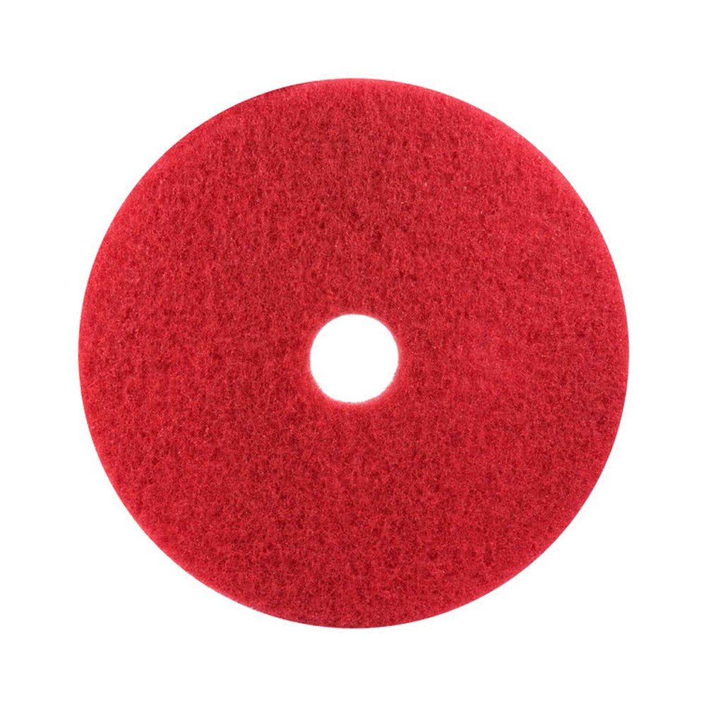 7000000676 12" Red Buffing Floor Pad 5/cs