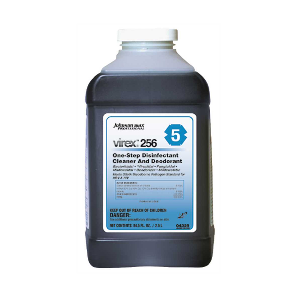 04329 Virex 2.5 Liter One Step Disinfectant Cleaner & Deodorant Germ Killer 2/cs