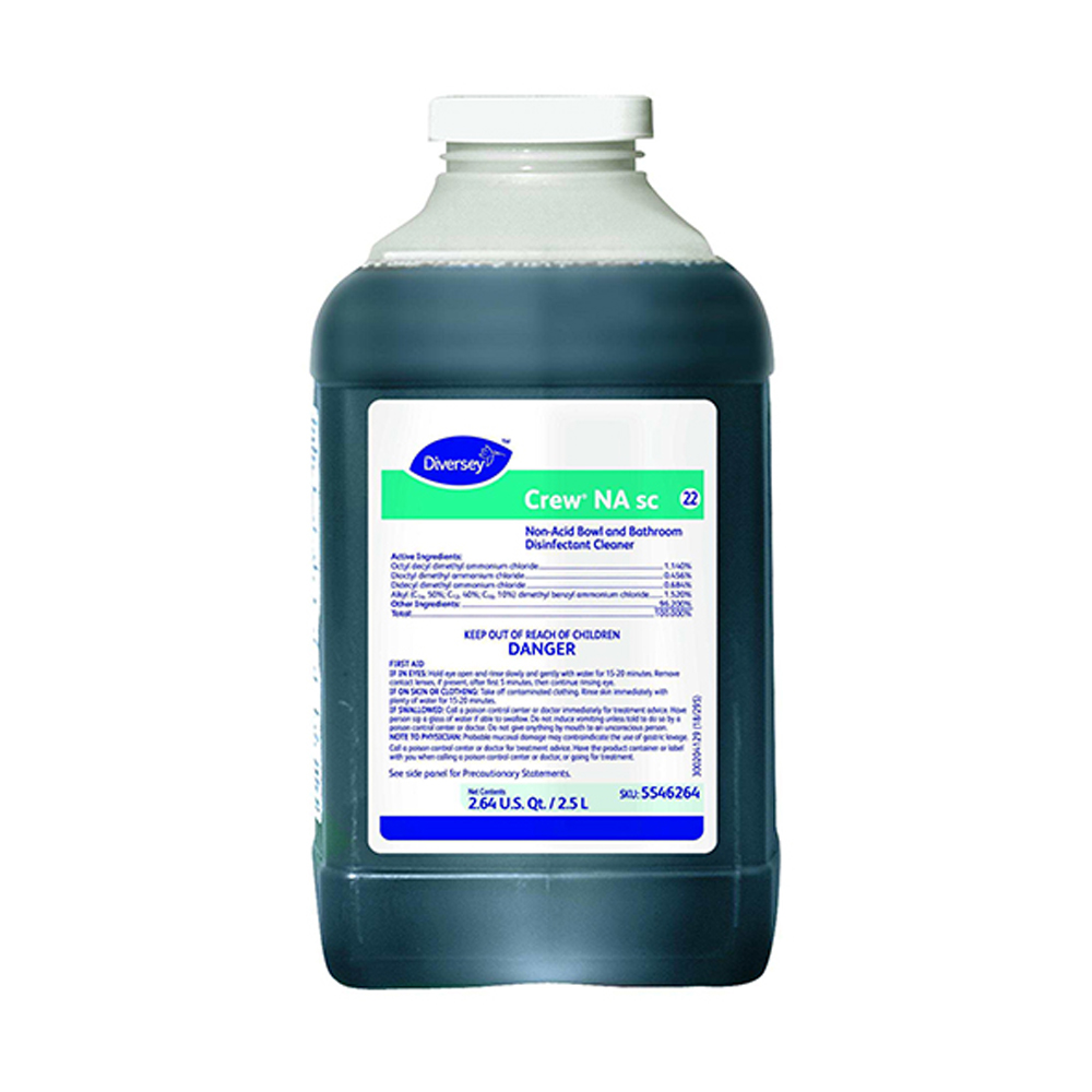 5546264 Crew NA SC 2.5 Liter Non-Acid Bowl & Bathroom Disinfectant Cleaner 2/cs - 5546264 CRW NOACID BWL&BTH2.5L