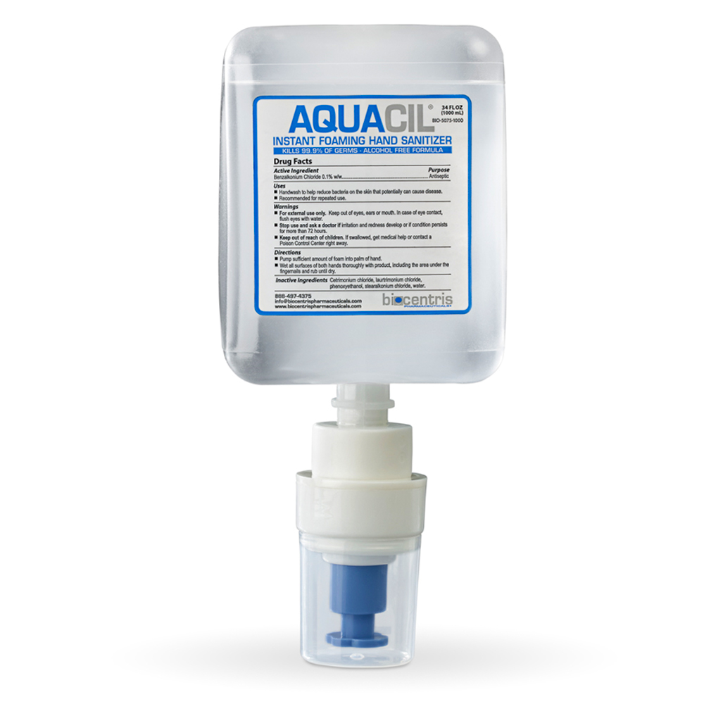 5075-FL1000 Aquacil 1000 ml Instant Foaming Hand Sanitizer 6/cs