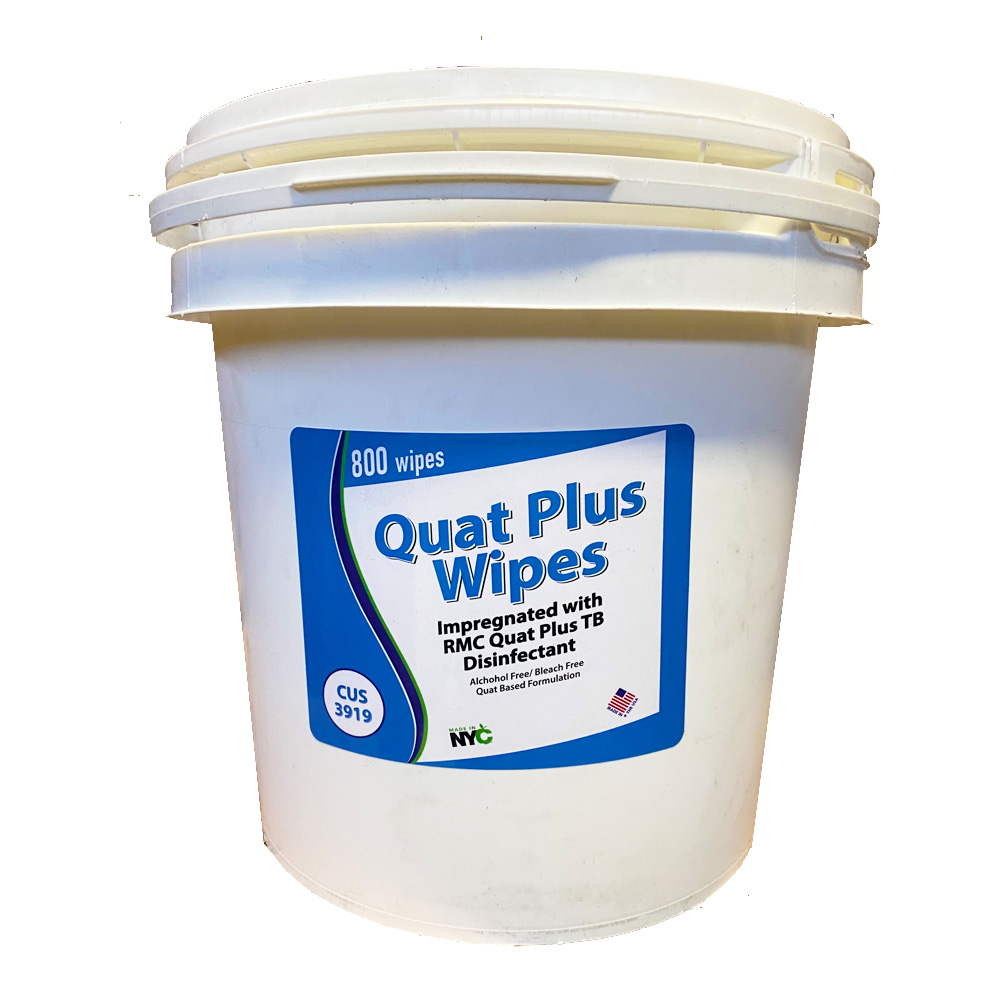 CUS3919 Quat Plus Disinfecting Wipes Tub 800/PL - CUS3919 QUATPLUS TB DISINFWIPE