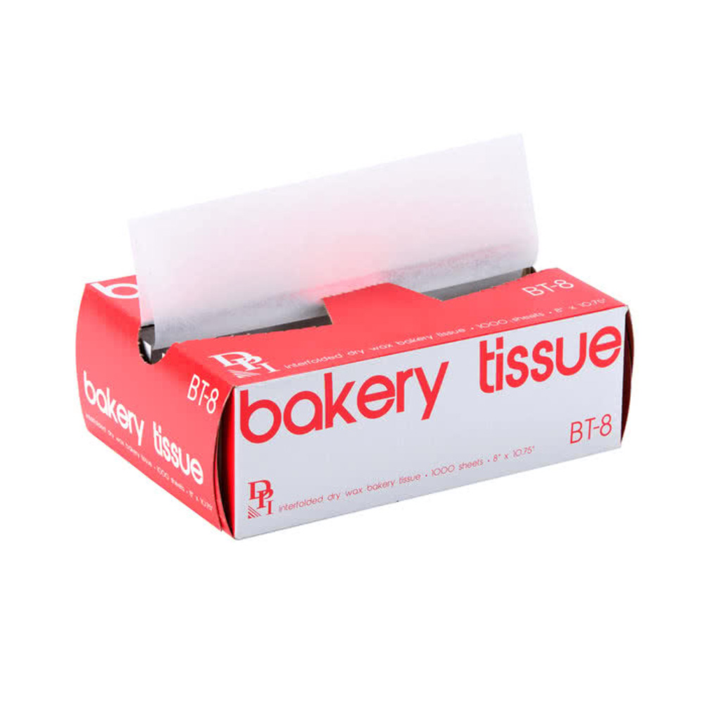 BT-8 8"x10.75" Interfolded Bakery Tissue 10/1000 cs  .