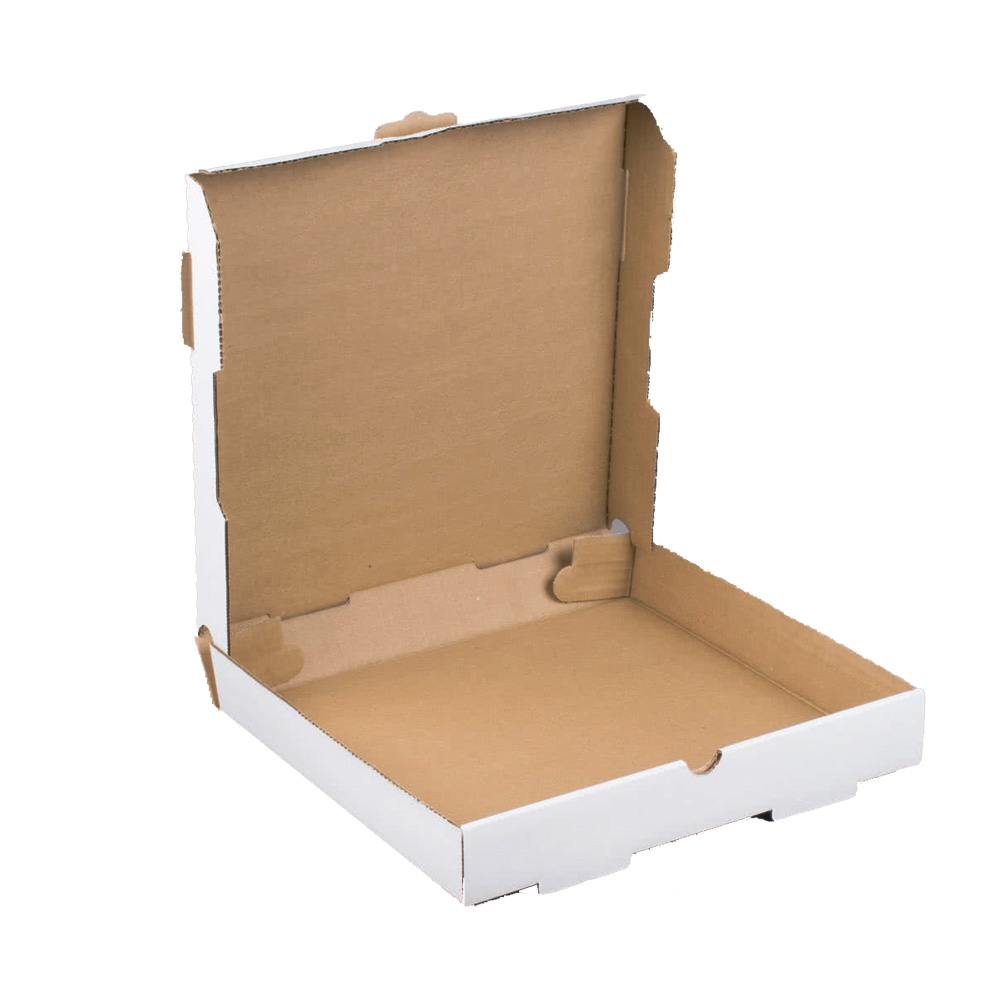 PIZ12  Pizza Box 12"x12" White Corrugated 50/cs
