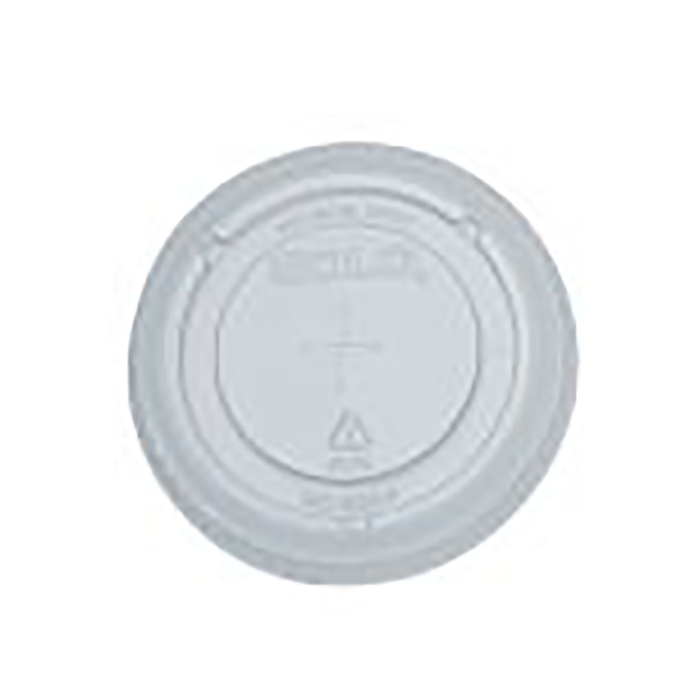 695TS Clear 12-14 oz. PET Straw Slot Lid  10/100 cs
