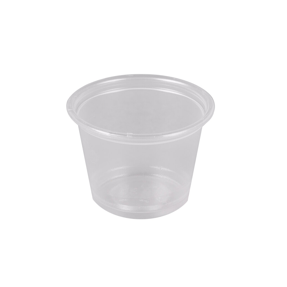 9505192 Translucent 1 oz. Plastic Souffle Cup 10/250 cs
