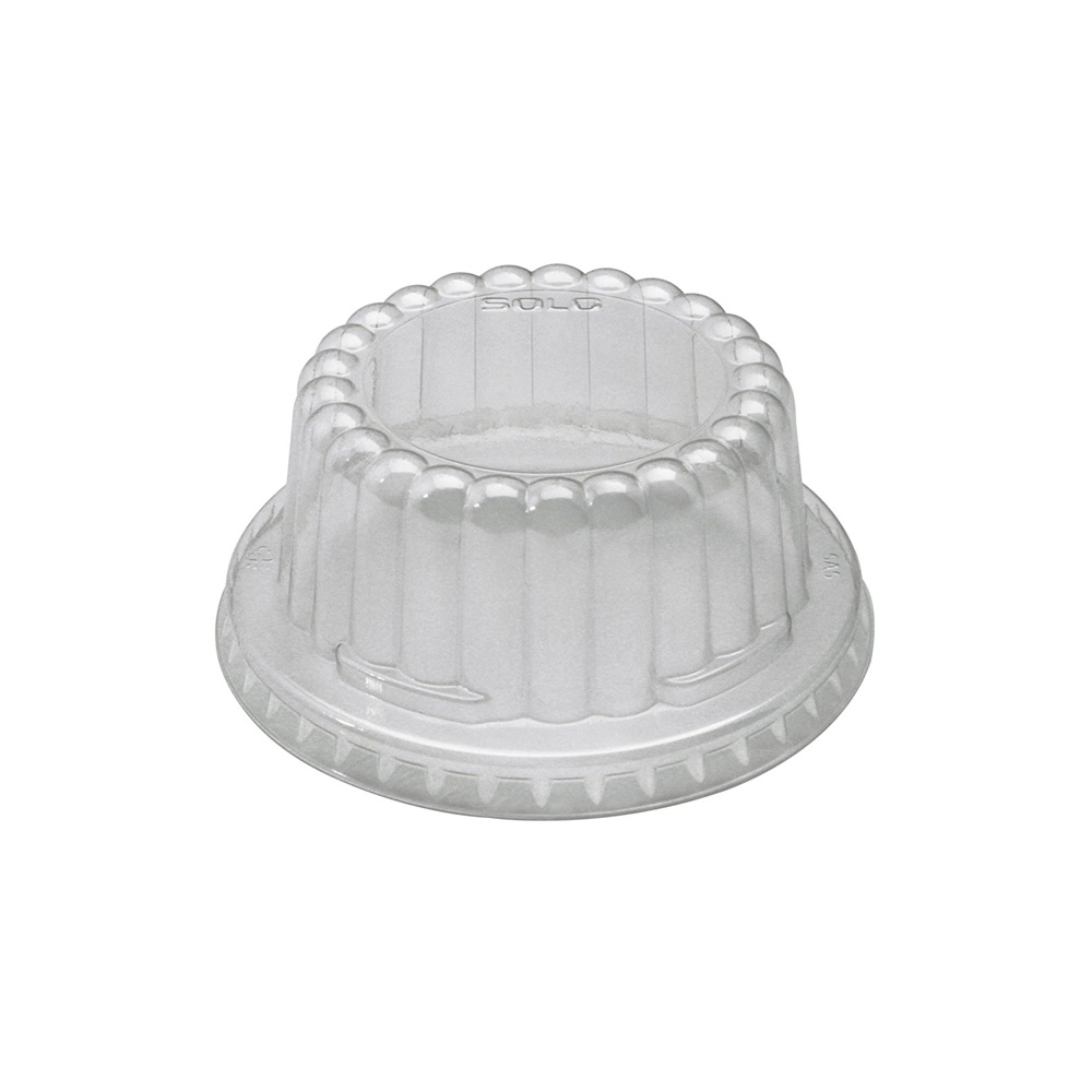 DF5-0090 Clear Plastic Round Dome Lid For S605T   Container 10/100 cs