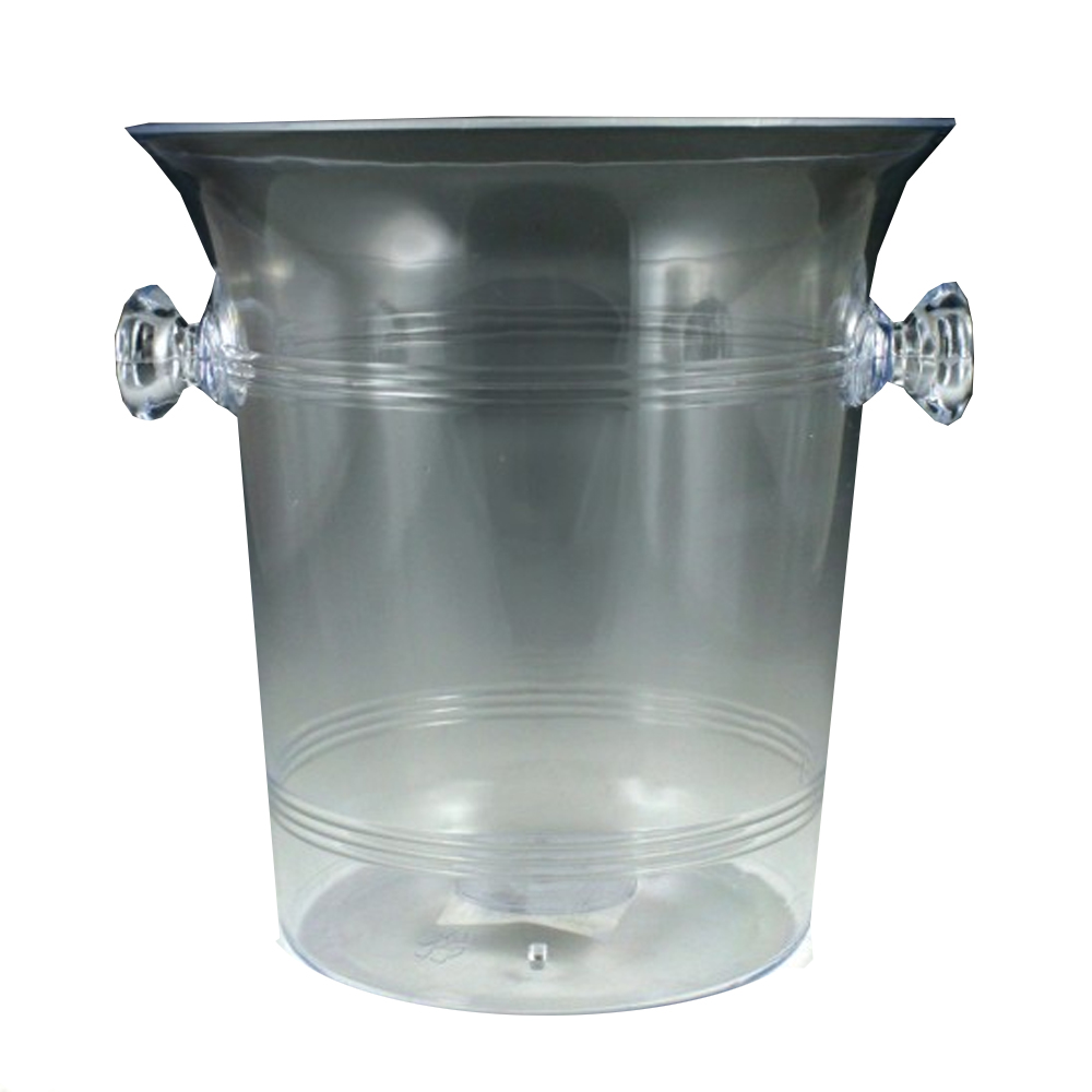 MPI0054 Sovereign Clear 7.5 Qt. Plastic Ice Bucket w/Handle 12/cs - MPI0054 7.5 QT SML ICE BUCKET