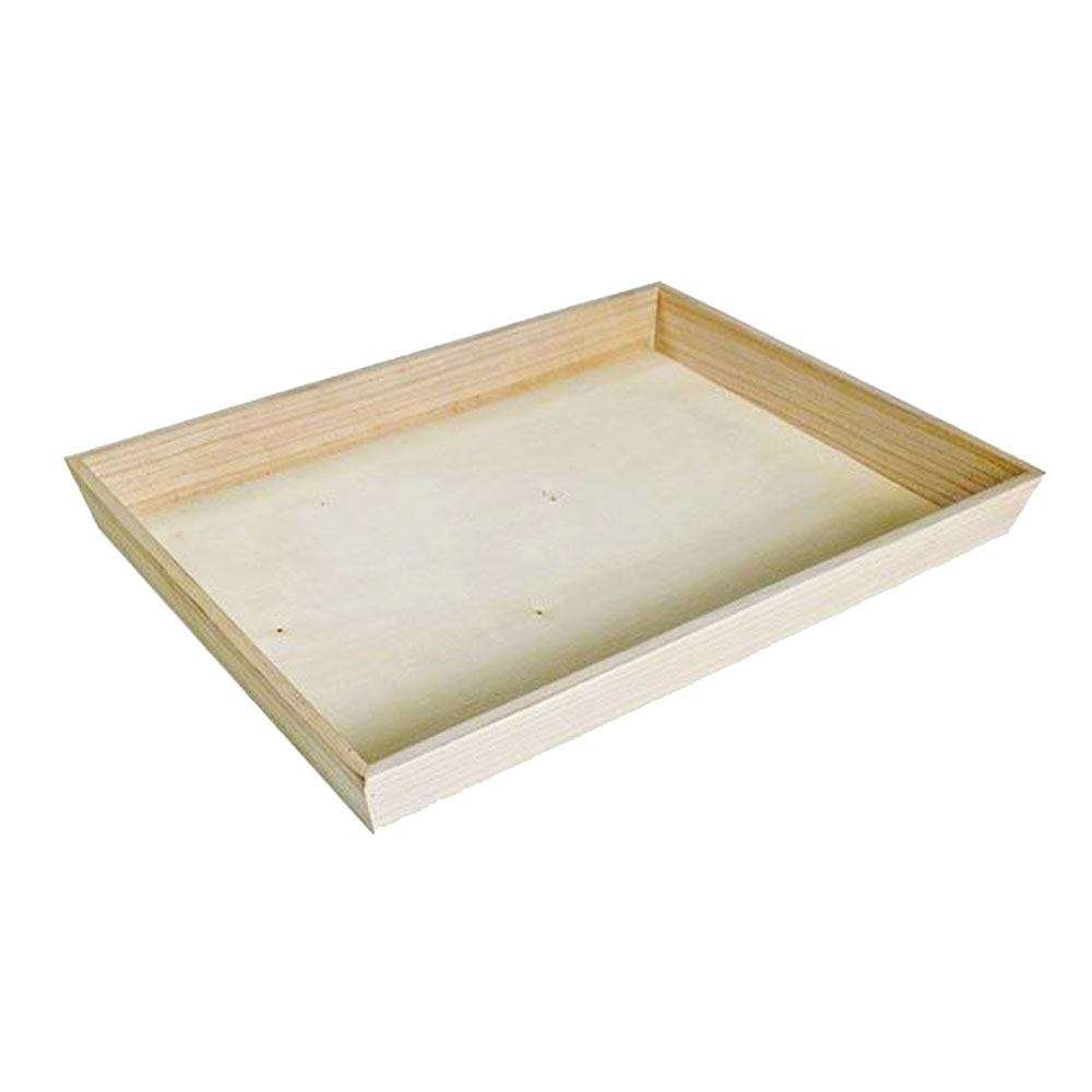 210WOODTRAY31 Noah31 Wood 13.75"x13.75"x1.5" Heavy Duty Tray 10/cs