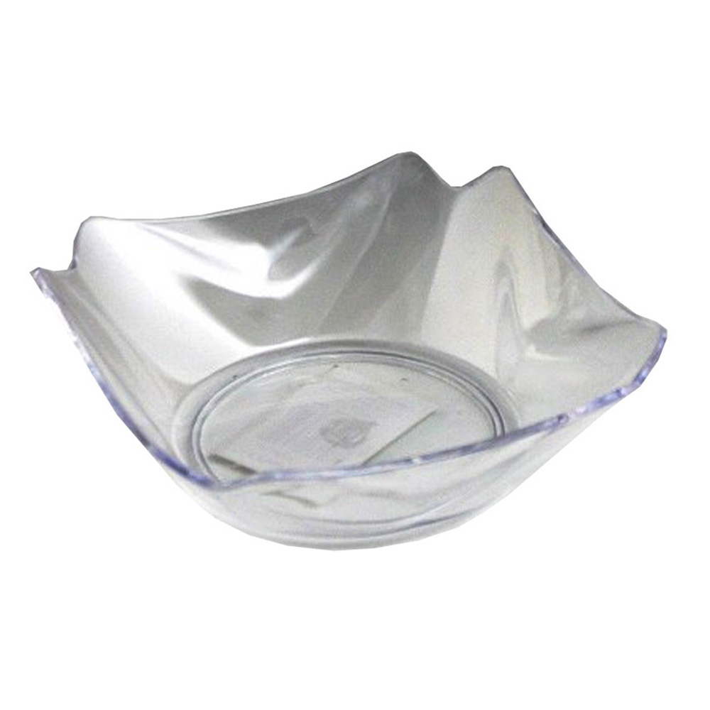 MPI03166 Crystalware Clear 16" Square Plastic Flower Bowl 6/cs