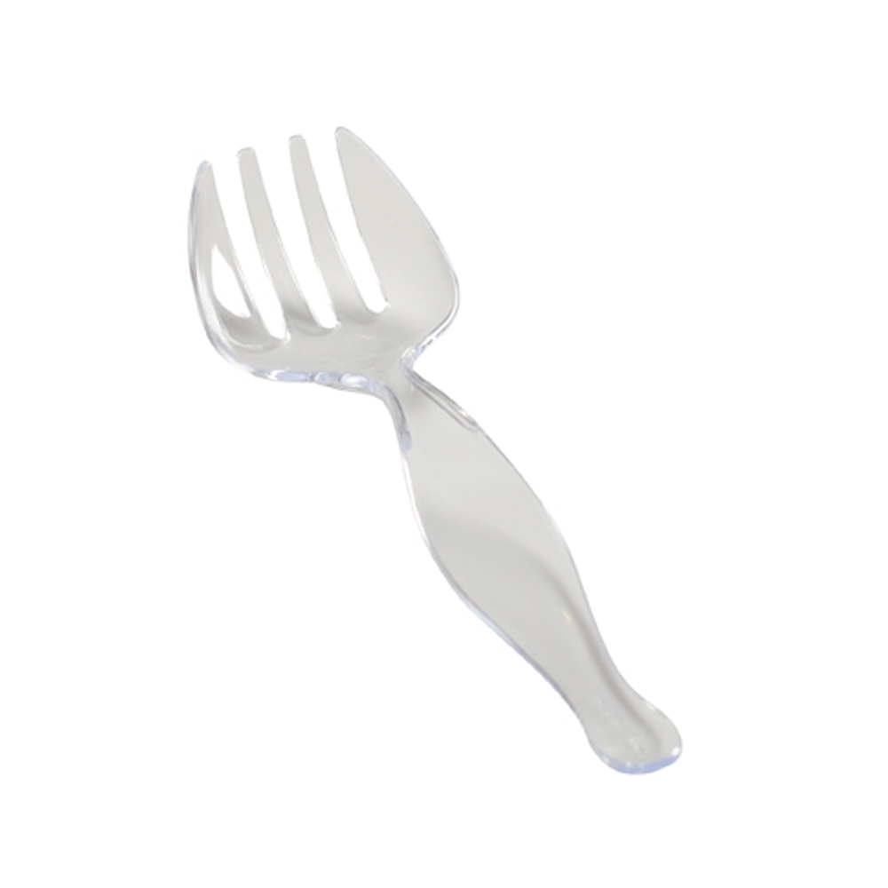 3301-CL Platter Pleasers Clear 8.5" Wrapped Plastic Serving Fork 144/cs