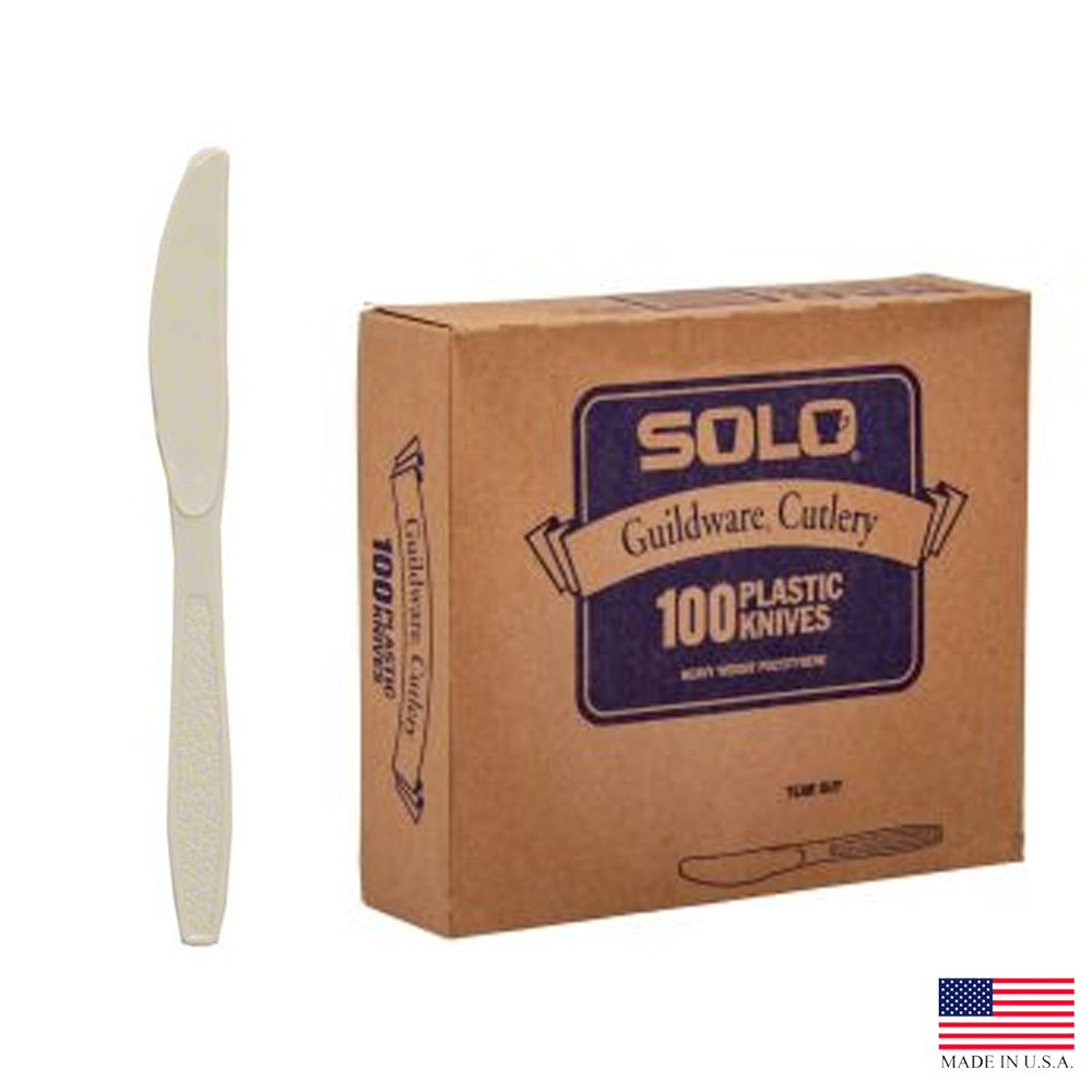 GBX6KN Guildware Boxed Knife Champagne Heavy Polystyrene 10/100 cs - GBX6KN CHAM GLDWR BX KN 10/100