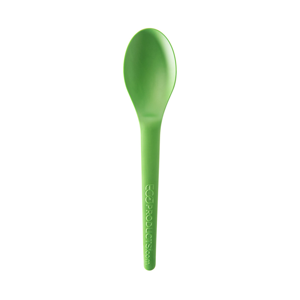 EP-S013G Plantware Spoon Green Compostable 1000/cs