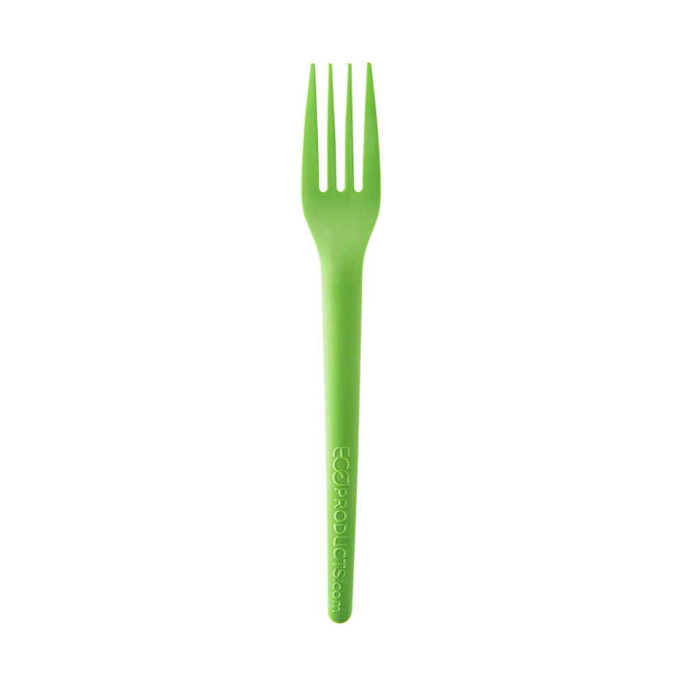 EP-S017G Plantware Fork Green Compostable 1000/cs
