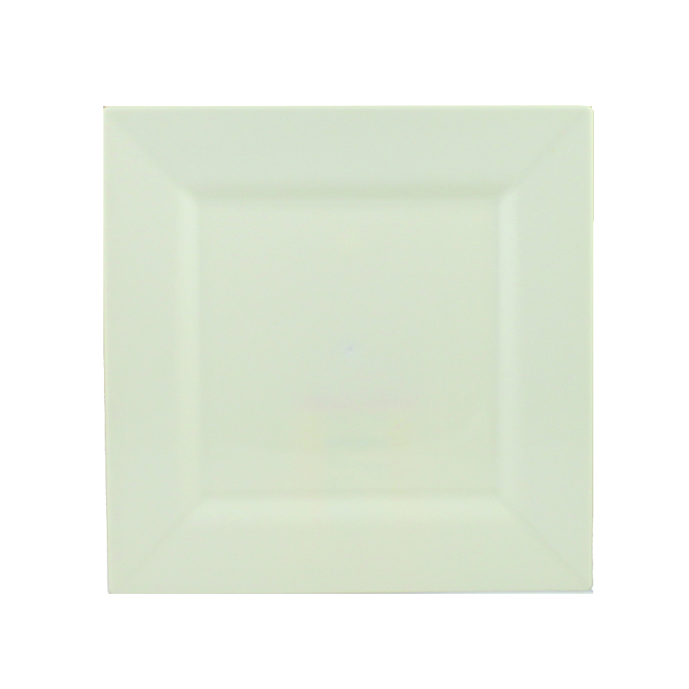 SQ10807 Simply Squared Beige 8" Plastic Plate     12/10 cs - SQ10807 8"BGE SIMSQ PLATE
