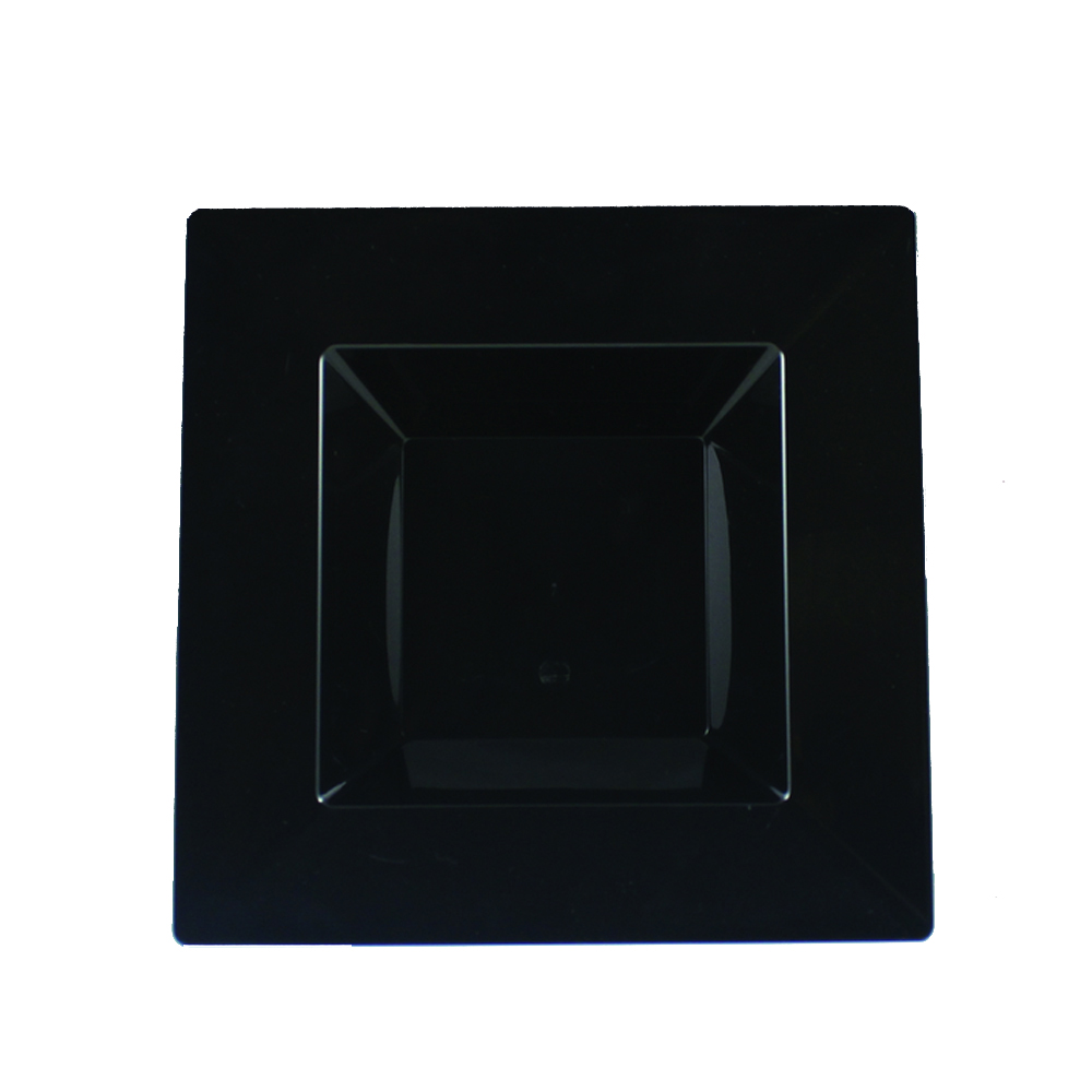 SQ90121 Simply Squared Black 12 oz.  Square Plastic Bowl 12/10 cs - SQ90121 12 OZ  BLK SIMSQ BOWL