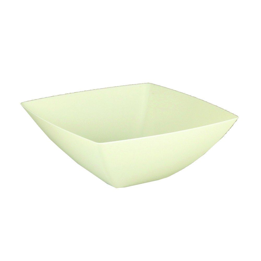 SQ80206 Simply Squared Clear 20 oz. Square Plastic Presentation Bowl 24