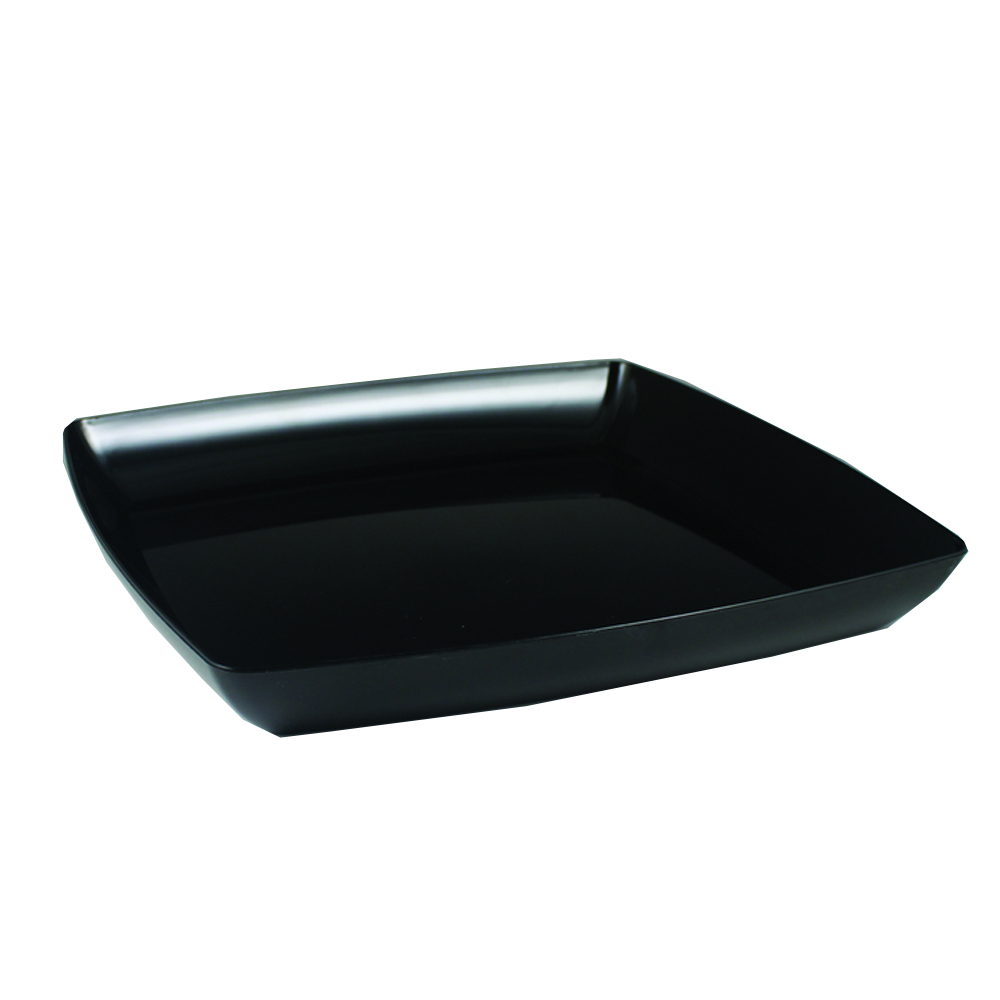 SQ12121 Simply Squared Black 12" Plastic Tray 12/cs