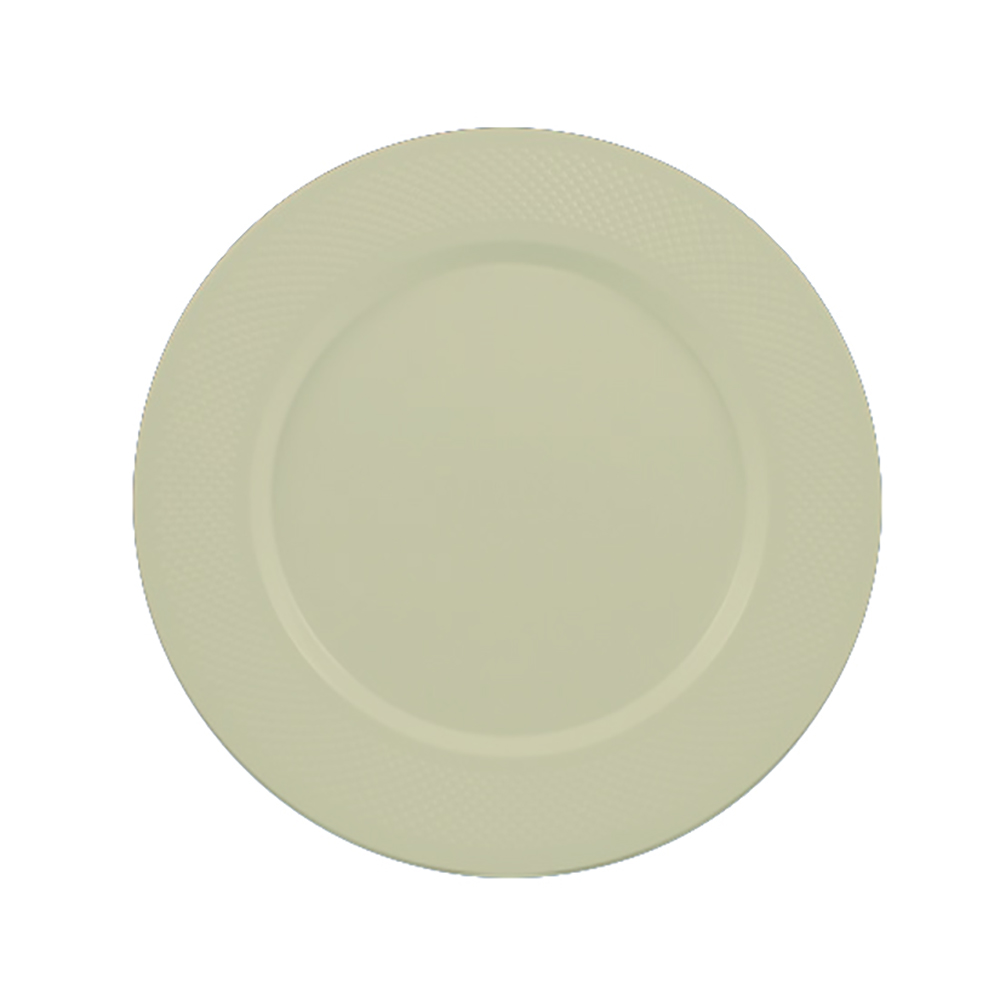 CC19007 Concord Beige 9" Plastic Plate 10/15 cs