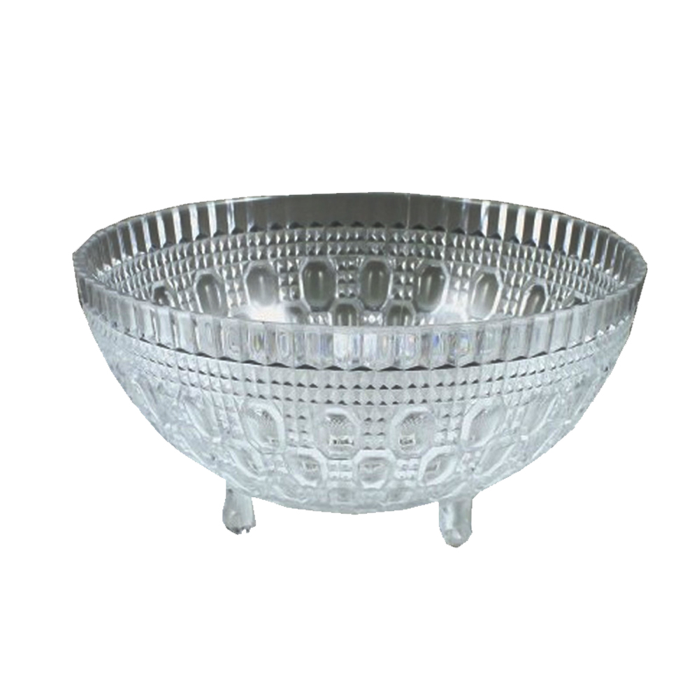 MPI0114 Crystalware Clear 1 Qt. Plastic Footed Bowl 24/cs