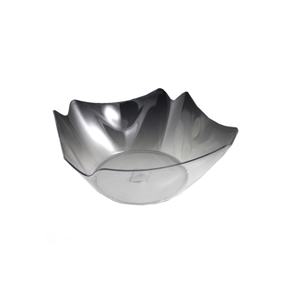 MPI13126 Crystalware Clear 12" Square Plastic Flower Bowl 12/cs