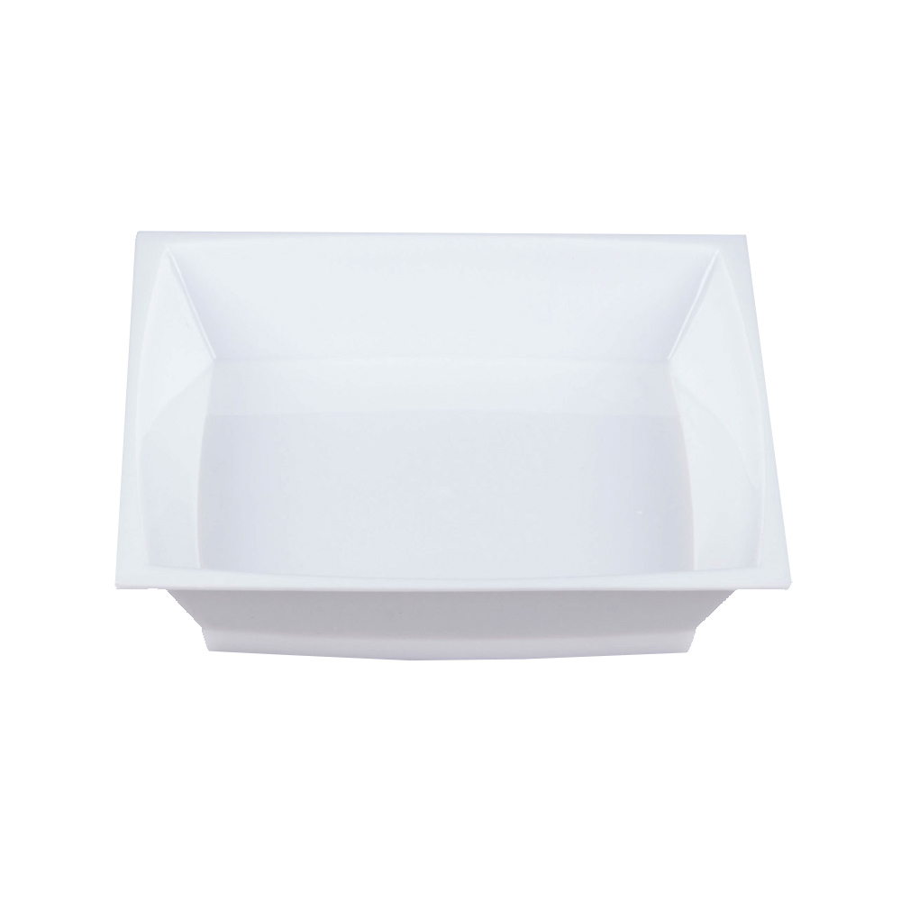 APTSQ25WH Petites White 2.5" Square Plastic Dessert Dish 4/50 cs
